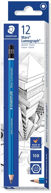 STAEDTLER KURŞUN KALEM DERECELİ MARS LUMOGRAPH 10B 100-10B