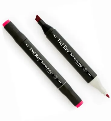 DEL REY GRAFİK MARKÖR TWIN MN-DR003 ROSE RED