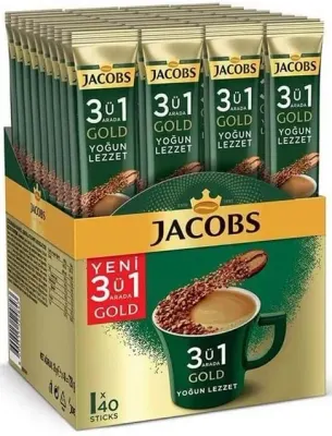 JACOBS KAHVE 3 Ü 1 ARADA YOĞUN LEZZET 18g x 40 ADET 4091489