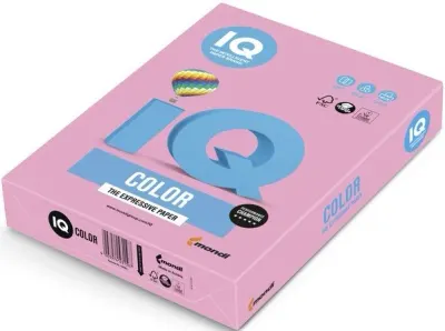IQ RENKLİ FOTOKOPİ KAĞIDI 500 LÜ A4 80 g/m² PEMBE NE1325-PI25 (Best)