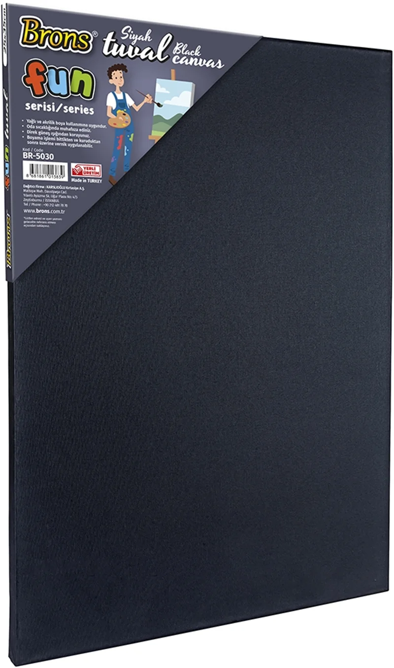 BRONS TUVAL FUN SERİSİ SİYAH 25x35 BR-5030 (Best)
