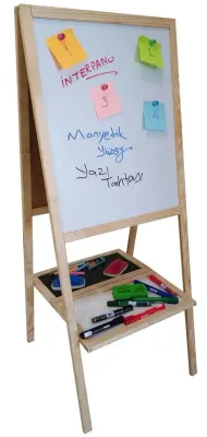 İNTER YAZI TAHTASI MANYETİK ÇİFT TARAFLI KARA-BEYAZ 40x50 INT-715