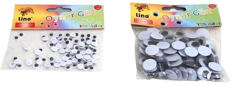 LİNO OYNAR GÖZ 15 MM 50 Lİ RBZ-016-A (Best)