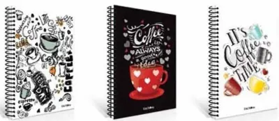 ÇINAR DEFTER 17x24 COFFEE SPİRALLİ SERT KAPAK 120 YP. DÜZ 55143 (Best)