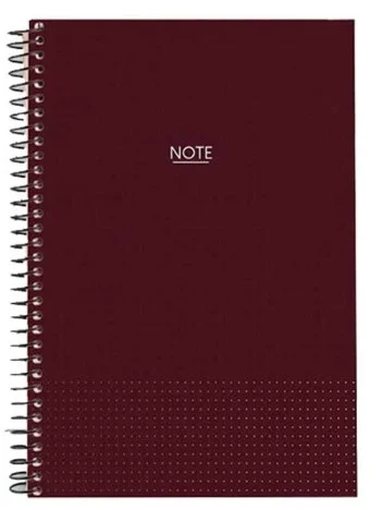 DİLMAN DEFTER NOTE SPİRALLİ SERT KAPAK PERFORAJLI A4 120 YP ÇİZGİLİ 2265