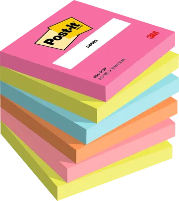 POST-IT YAPIŞKANLI NOT KAĞIDI POPTIMISTIC 76x76 100 YP 6 LI PAKET 654-6-POP 550600512800