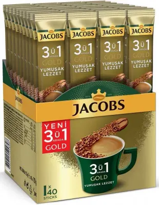JACOBS KAHVE 3 Ü 1 ARADA YUMUŞAK LEZZET 18g x 40 ADET 4091491