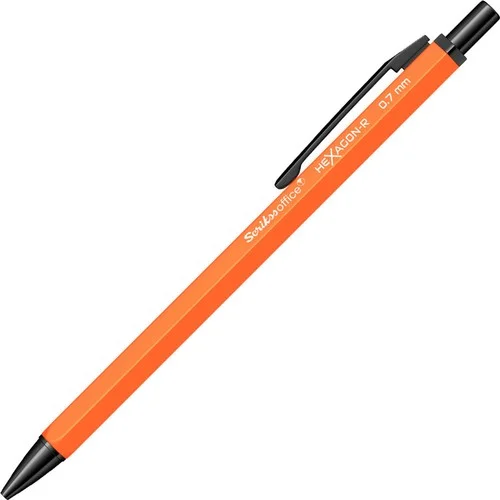 SCRIKSS OFFICE VERSATİL KALEM HEXAGON-R 0.7 TURUNCU 12 Lİ KUTU