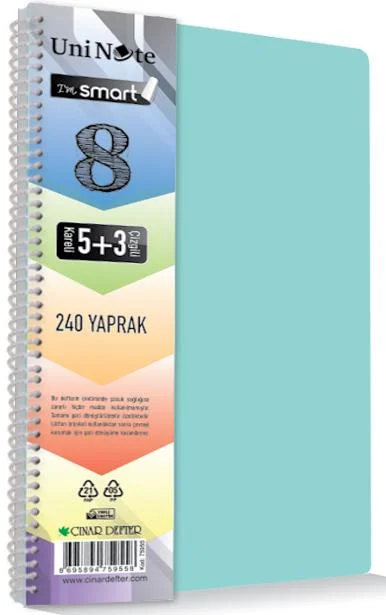ÇINAR DEFTER A4 I M SMART SEPERATÖRLÜ 6K+2Ç 200 YP. 62058