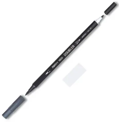 MARVY FIRÇA KALEM BRUSH PEN ÇİFT UÇLU 1800-037 LIGHT COOL GREY