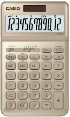 CASIO HESAP MAKİNESİ MASAÜSTÜ JW-200SC-GD ALTIN