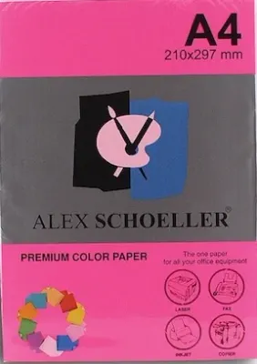 ALEX FOTOKOPİ KAĞIDI A4 FOSFORLU KIRMIZı 500LÜ ALX-750