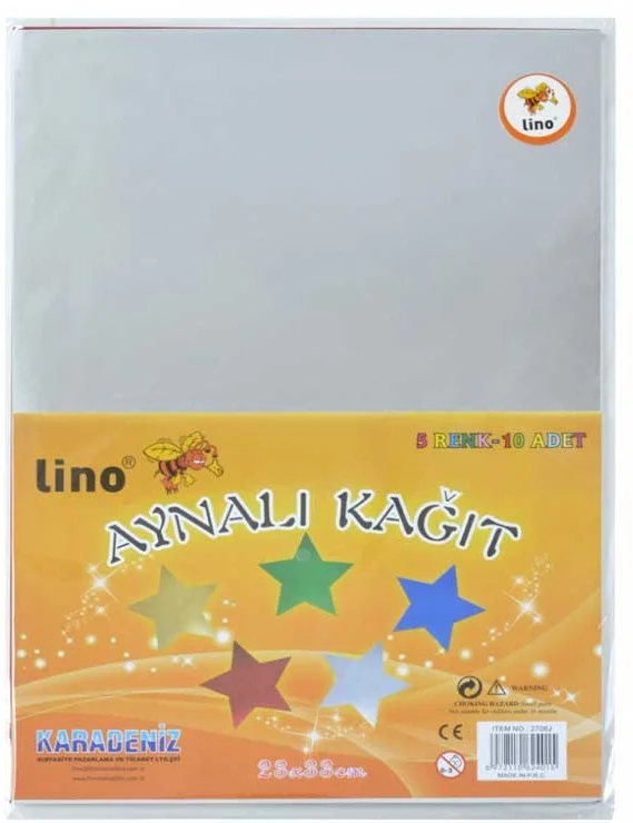 LİNO AYNALI KAĞIT 22x33 10 LU 2708J