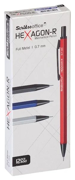 SCRIKSS OFFICE VERSATİL KALEM HEXAGON-R 0.7 LACİVERT 12 Lİ KUTU