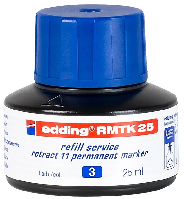 EDDING PERMANENT MÜREKKEP 25 ML RETRACT E-RMTK MAVİ