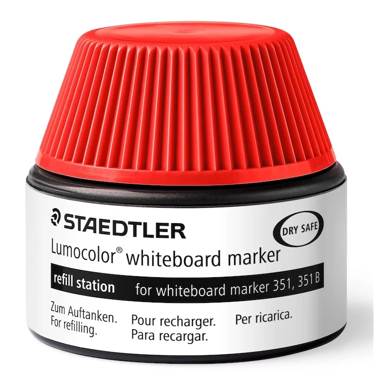 STAEDTLER BEYAZ TAHTA KALEMİ LUMOCOLOR MÜREKKEBİ KIRMIZI 488 51-2 02