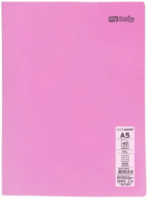 MYNOTE DEFTER TEXT PASTEL PP KAPAK DİKİŞLİ A5 80 YP ÇİZGİLİ MTXPA-A580-Ç