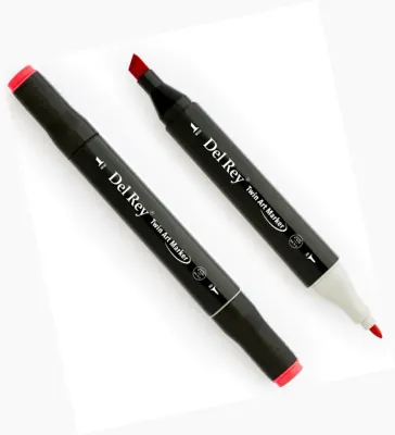 DEL REY GRAFİK MARKÖR TWIN MN-DR004 VIVID RED