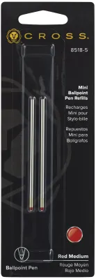 CROSS ROLLER KALEM REFİLİ TECH3 MEDIUM 6 LI PAKET KIRMIZI 8518-5