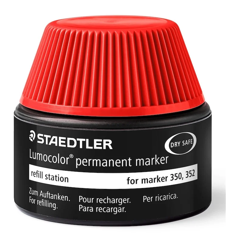 STAEDTLER PERMANENT MARKÖR MÜREKKEBİ LUMOCOLOR KIRMIZI 488 50-2