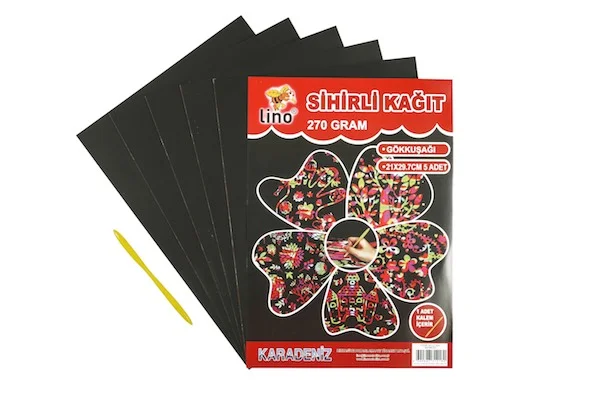LİNO KAĞIT 20x30 SİHİRLİ 270 GR 5 Lİ 2740J (Best)