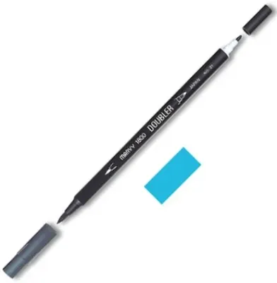 MARVY FIRÇA KALEM BRUSH PEN ÇİFT UÇLU 1800-036 MANGANESE BLUE