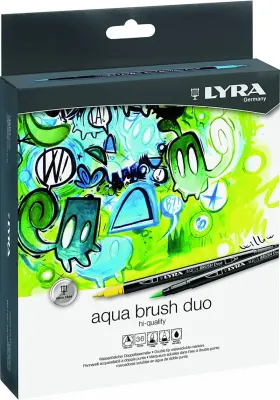 LYRA KEÇELİ KALEM AQUA BRUSH DUO FIRÇA UÇLU 36 LI ASKILI PAKET L6521360