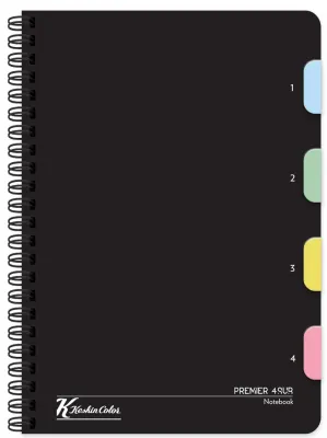 KESKİN DEFTER PREMİER FOURSUB 17x24 PP KAPAK AYRAÇLI 120 YP. ÇİZGİLİ 351661