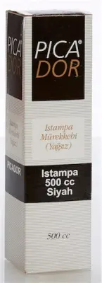PICADOR ISTAMPA MÜREKKEBİ 50 CC SİYAH KE004