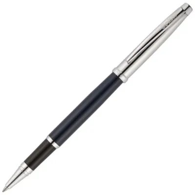 SCRIKSS ROLLER KALEM 800 KRİSTAL KUTU YARI KROM LACİVERT