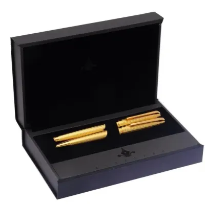 STEELPEN DOLMA KALEM+TÜKENMEZ KALEM SET CARENS SERİSİ GOLD 268