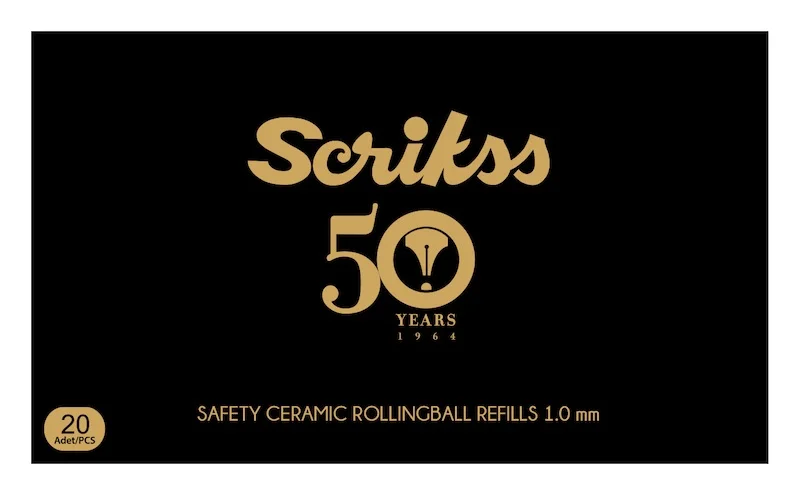 SCRIKSS ROLLER KALEM  REFİLİ HERITAGE 1.0 SİYAH 20 Lİ KUTU