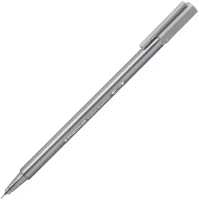 STAEDTLER FINELINER TRIPLUS 0.3 GRİ 334-8