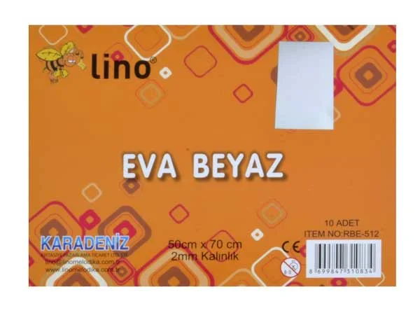 LİNO EVA 50x70 2MM BEYAZ RBE-512 (Best)