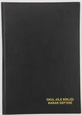 DİLMAN OKUL AİLE BİRLİĞİ KARAR DEFTERİ CİLTLİ 22x32 96 YP 5314 (Best)