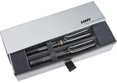 LAMY DOLMA KALEM+ROLLER KALEM SET SAFARI SİYAH 19S-M/319S