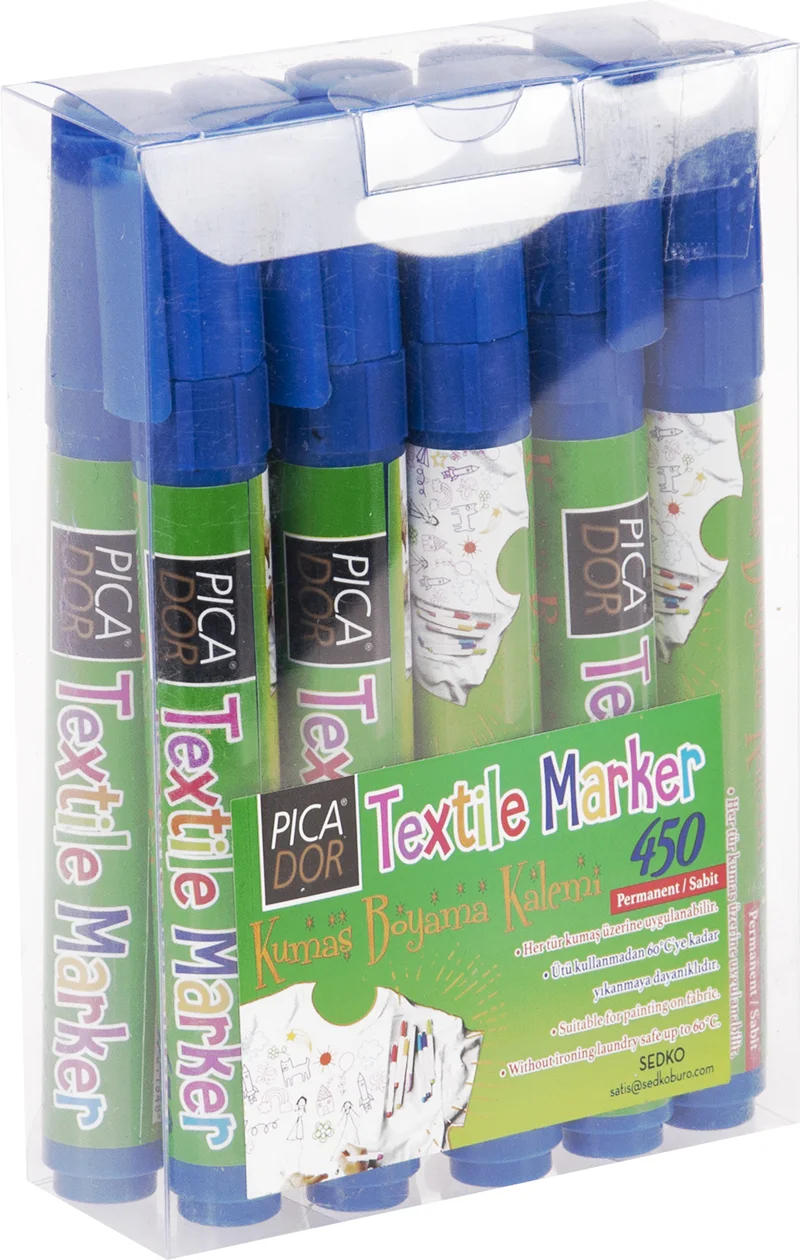 PICADOR TEKSTİL KALEMİ PERMANENT 450 KIRMIZI