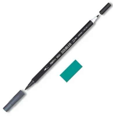 MARVY FIRÇA KALEM BRUSH PEN ÇİFT UÇLU 1800-098 EMERALD