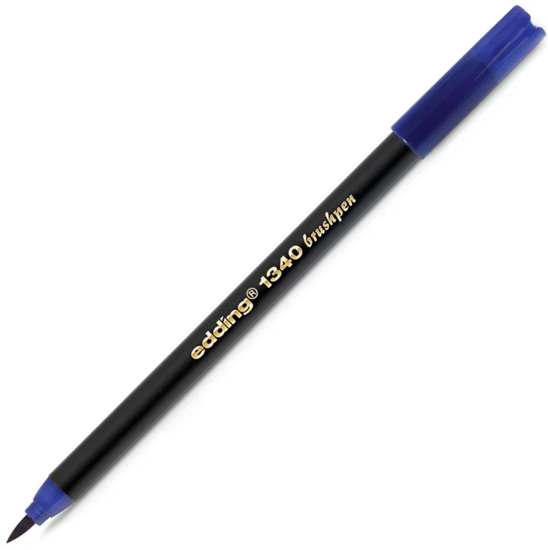 EDDING FIRÇA UÇLU KALEM E-1340 MAVİ