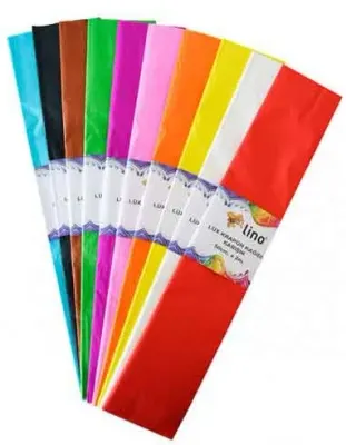 LİNO KREPON KAĞIDI 50x200 LÜX 10 RENK PA-014 (Best)