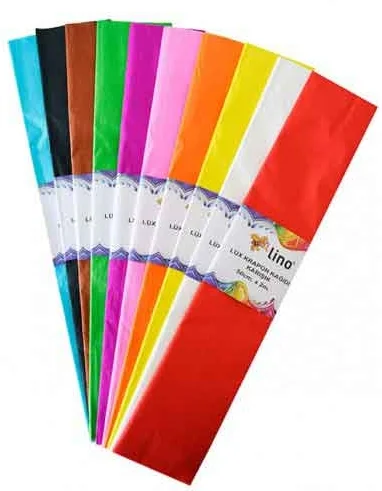 LİNO KREPON KAĞIDI 50x200 LÜX 10 RENK PA-014 (Best)