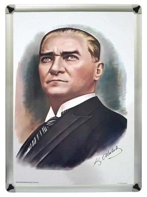AKYAZI ATATÜRK METAL ÇERÇEVE 35X50 0248