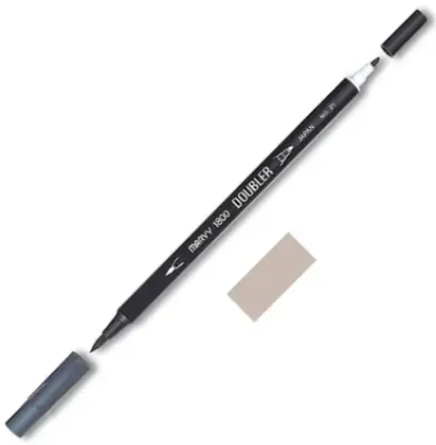 MARVY FIRÇA KALEM BRUSH PEN ÇİFT UÇLU 1800-040 BROWNSHGRE