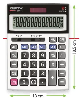 GIPTA HESAP MAKİNESİ 12 HANE MASA TİPİ F3035