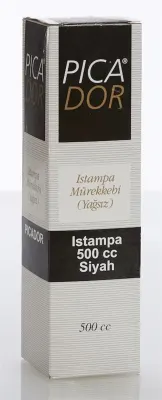 PICADOR ISTAMPA MÜREKKEBİ 500 ML SİYAH KE007