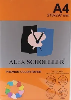 ALEX FOTOKOPİ KAĞIDI A4 FOSFORLU TURUNCU 500 LÜ ALX-771
