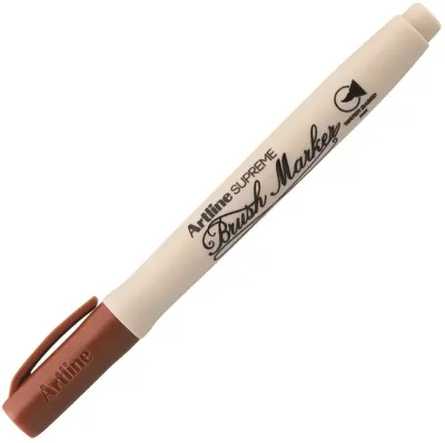 ARTLINE KEÇELİ KALEM SUPREME BRUSH MARKER FIRÇA UÇLU KAHVERENGİ A-EPF-F BROWN