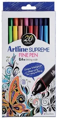 ARTLINE FINELINER KALEM SUPREME FINE 200 0.4 SET 20 Lİ KARIŞIK RENK A-EPFS-200.20W