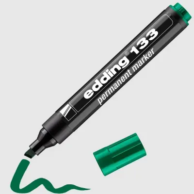 EDDING PERMANENT MARKÖR KESİK UÇ E-133 YEŞİL