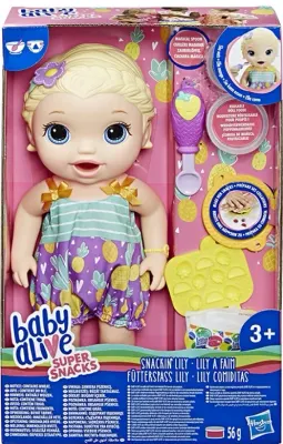 HASBRO BABY ALIVE LILY İLE MAMA EĞLENCESİ (SARIŞIN) HAS-E5841